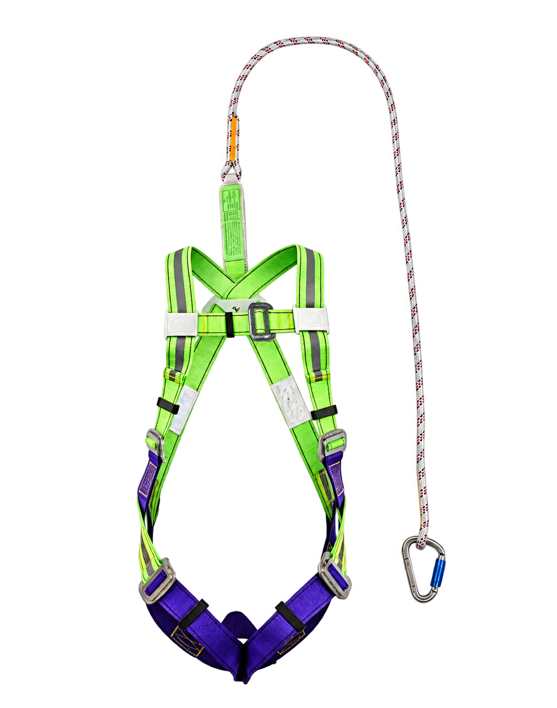 61401L High-Visibility Full-Body Safety Harness