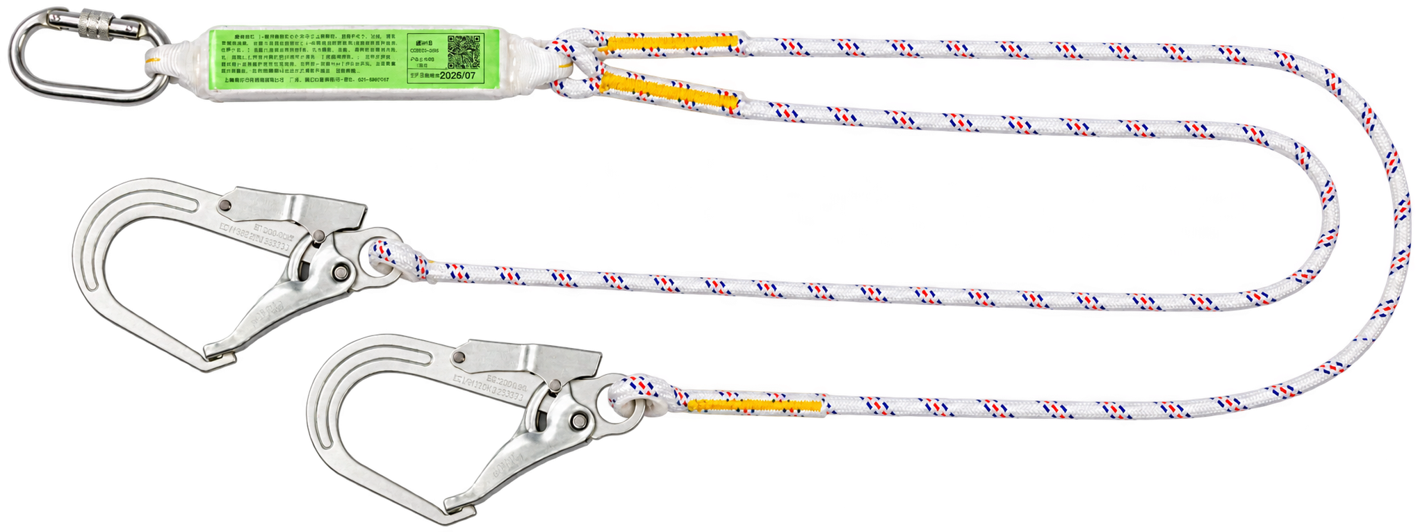 61502 twin-leg energy-absorbing lanyard